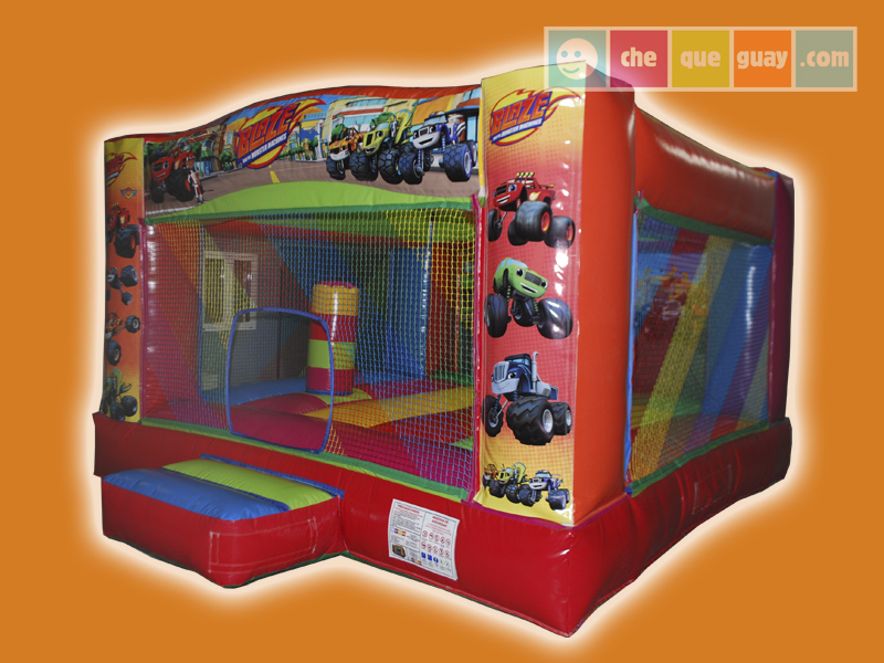 Basico 16 4x4 Blaze Castillos hinchables Valencia Castillo Blaze and the Monster Machine 4x4 - Imagen 1