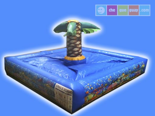 Piscina peques con palmera 3x3